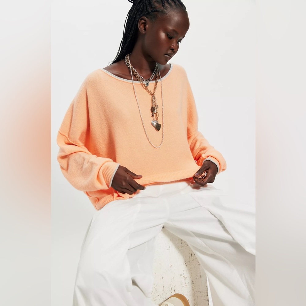 NWT! FP Free People See Me SoftSpun Pullover Sz Small